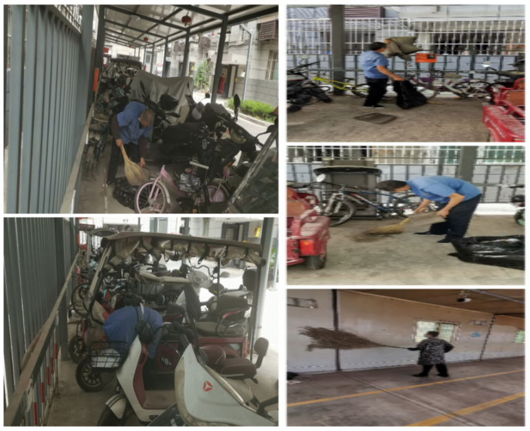 清理車棚衛(wèi)生，共筑整潔家園
